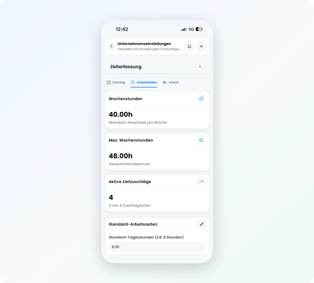 icon related to Time tracking & vacation